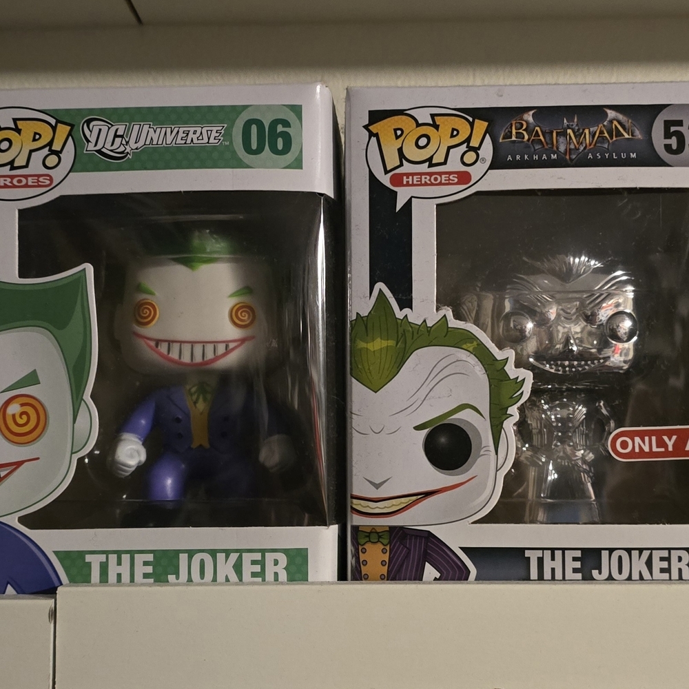 Funko Pop! The Joker and Batman Vinyl Figures